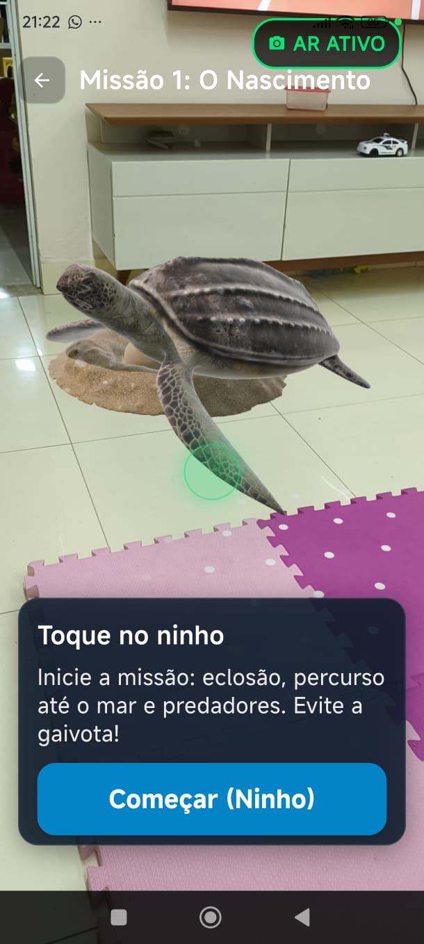 Tartaruga em AR